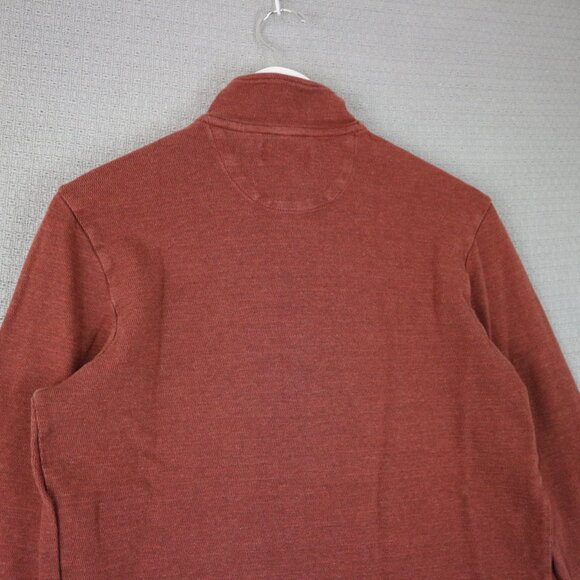 Chaps Quarter Zip Ralph Lauren Mens Orange Medium - Picture 7 of 7